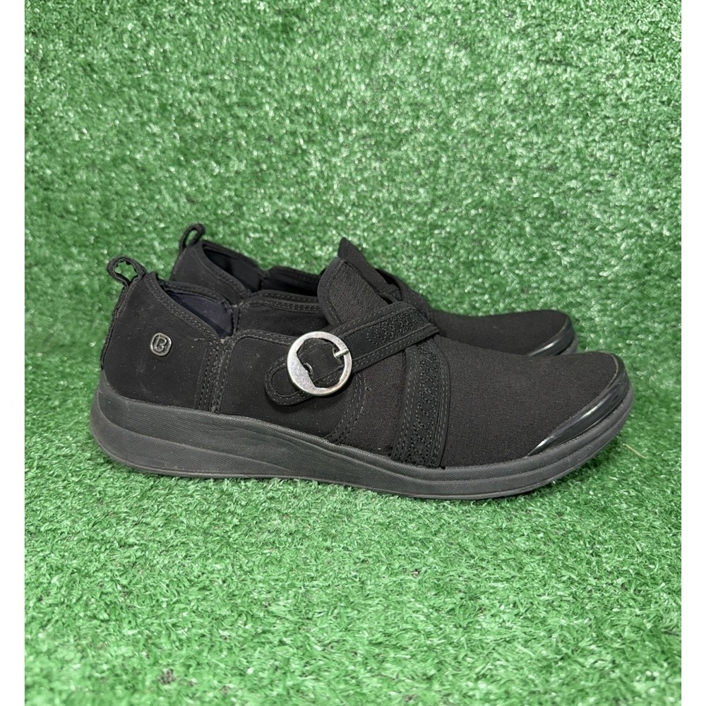 Bzees Shoes Womens Size 10 Indigo Sneaker Black Slip On Comfort Running Walking
